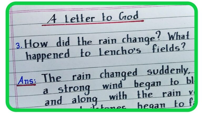 how did the rain change what happened to lencho’s field